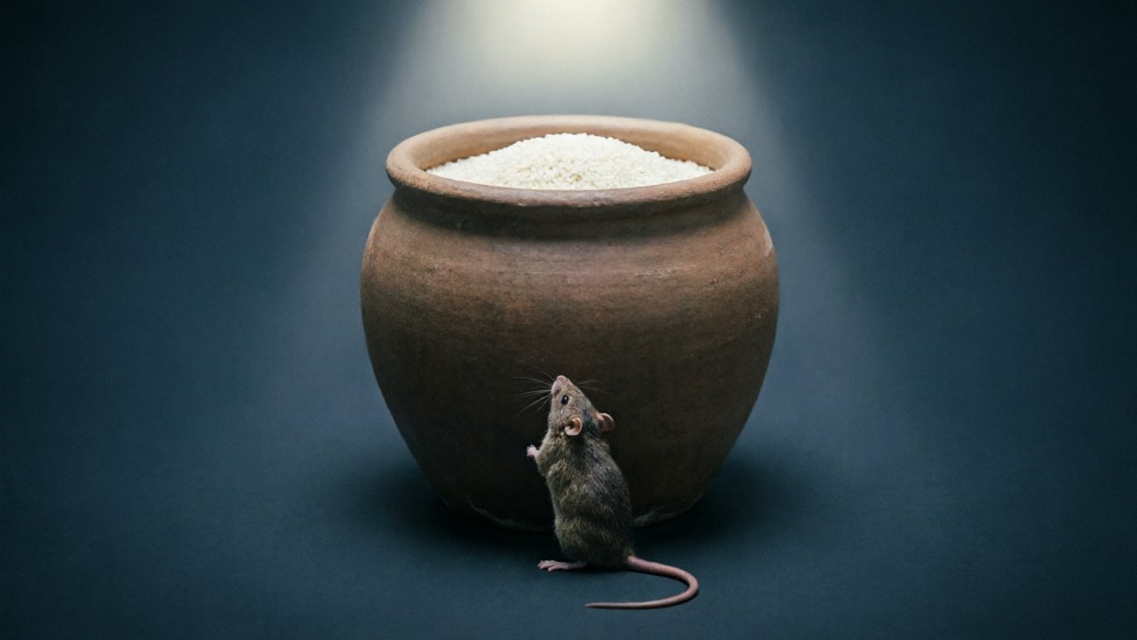米越吃越少，人也越来越跳不出缸