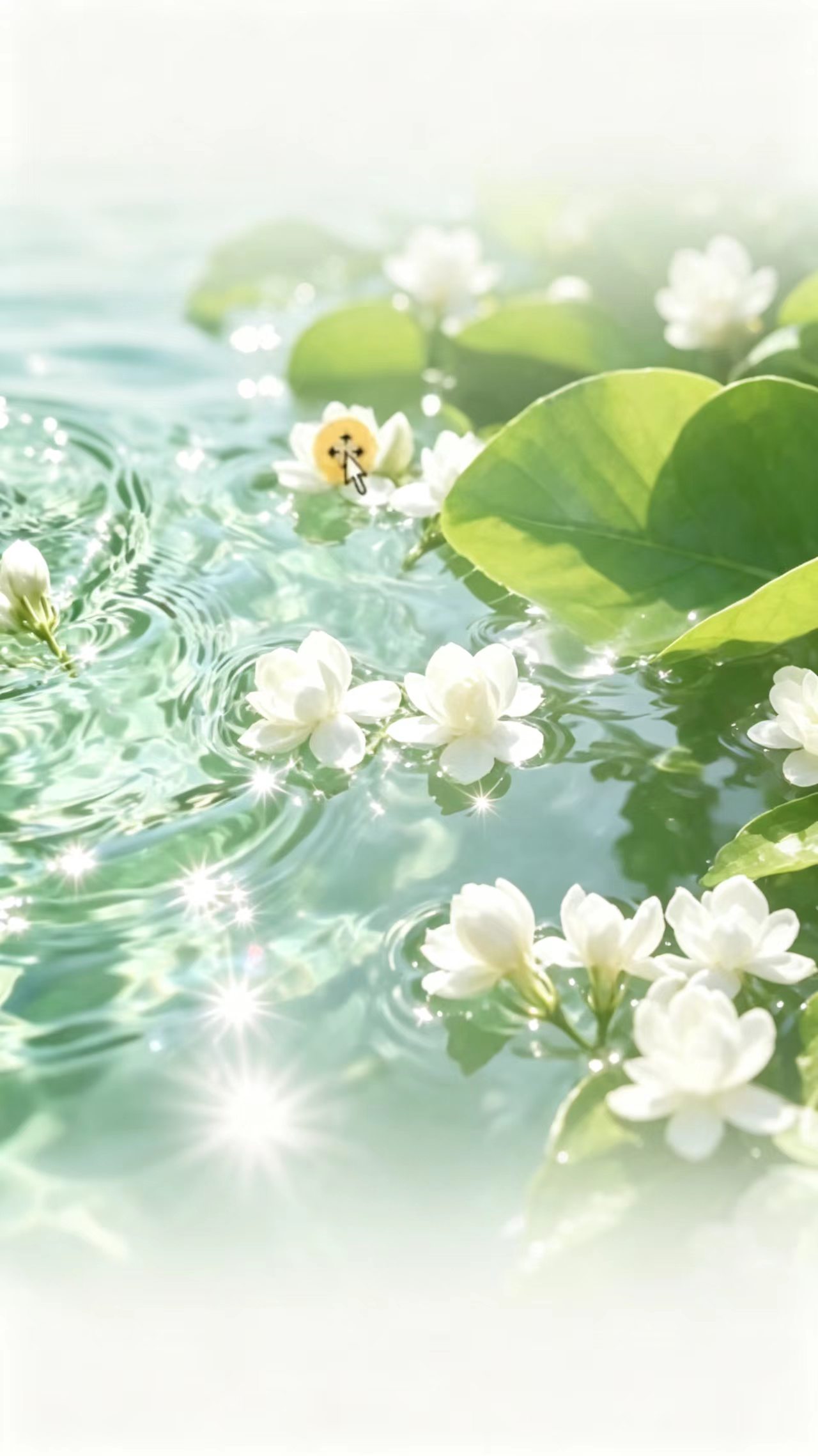 茉莉花清水背景图
